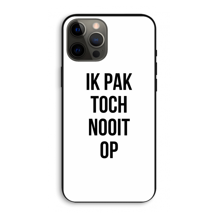 Ik pak nooit op: iPhone 12 Pro Max Biologisch afbreekbaar hoesje