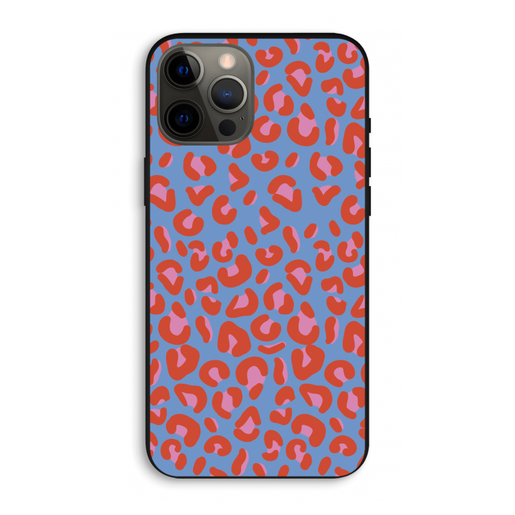 Leopard blue: iPhone 12 Pro Max Biologisch afbreekbaar hoesje