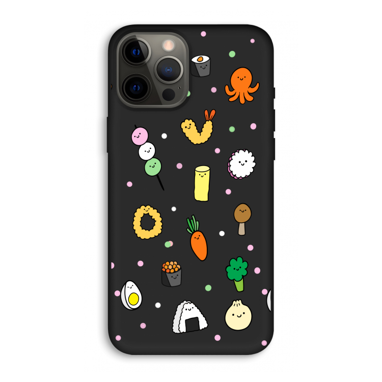 Happy bento friends: iPhone 12 Pro Max Biologisch afbreekbaar hoesje