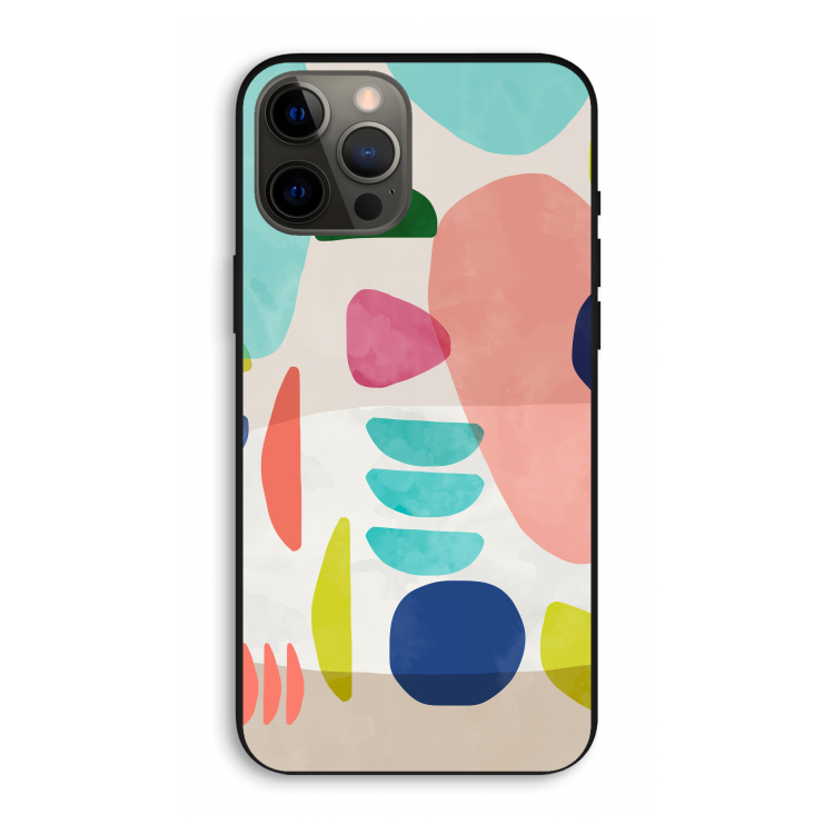 Bold Rounded Shapes: iPhone 12 Pro Max Biologisch afbreekbaar hoesje