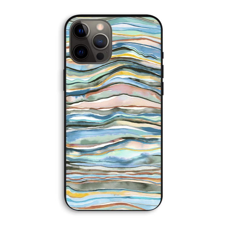 Watercolor Agate: iPhone 12 Pro Max Biologisch afbreekbaar hoesje