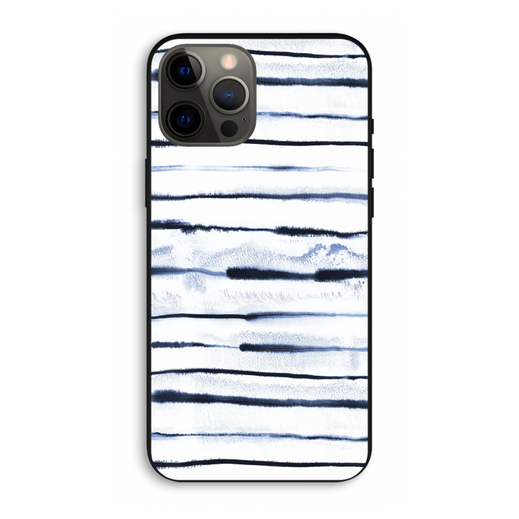 Ink Stripes: iPhone 12 Pro Max Biologisch afbreekbaar hoesje