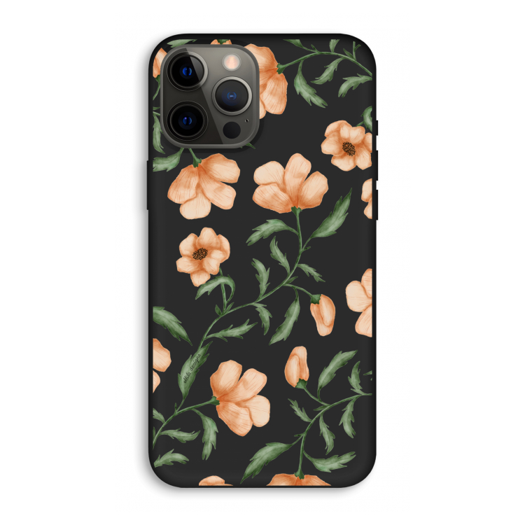 Peachy flowers: iPhone 12 Pro Max Biologisch afbreekbaar hoesje