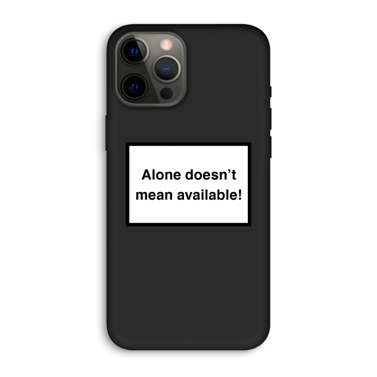 Alone: iPhone 12 Pro Max Biologisch afbreekbaar hoesje