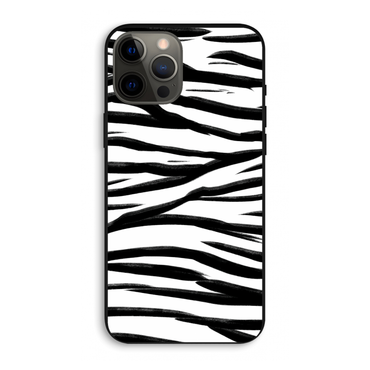 Zebra pattern: iPhone 12 Pro Max Biologisch afbreekbaar hoesje