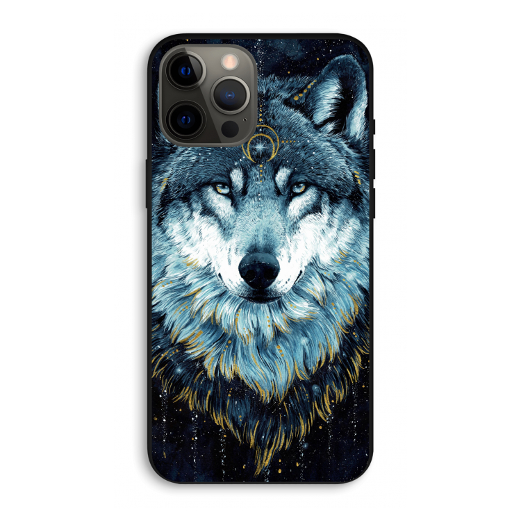 Darkness Wolf: iPhone 12 Pro Max Biologisch afbreekbaar hoesje