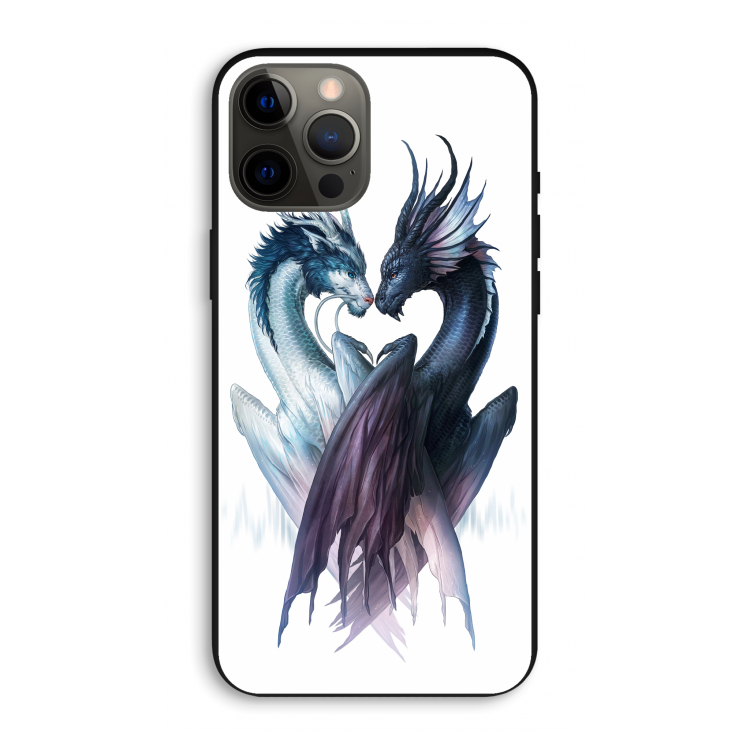 Yin Yang Dragons: iPhone 12 Pro Max Biologisch afbreekbaar hoesje