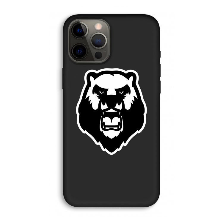 Angry Bear (white): iPhone 12 Pro Max Biologisch afbreekbaar hoesje