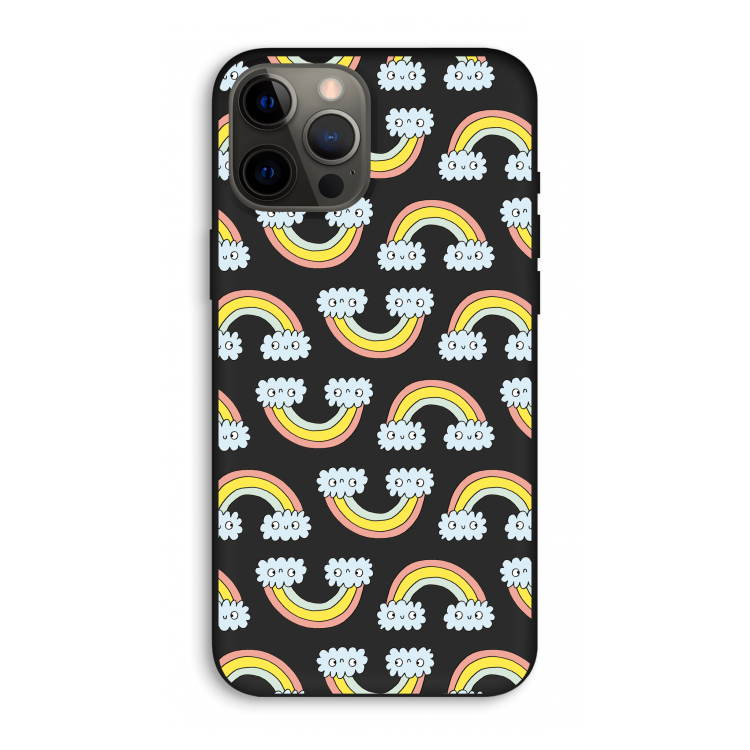 Regenboog: iPhone 12 Pro Max Biologisch afbreekbaar hoesje