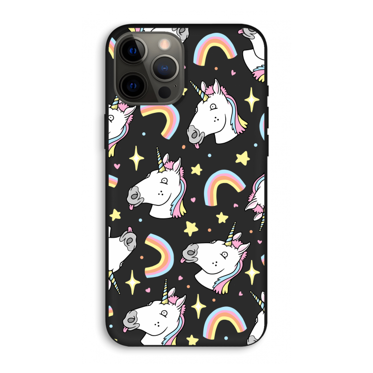 Rainbow Unicorn: iPhone 12 Pro Max Biologisch afbreekbaar hoesje