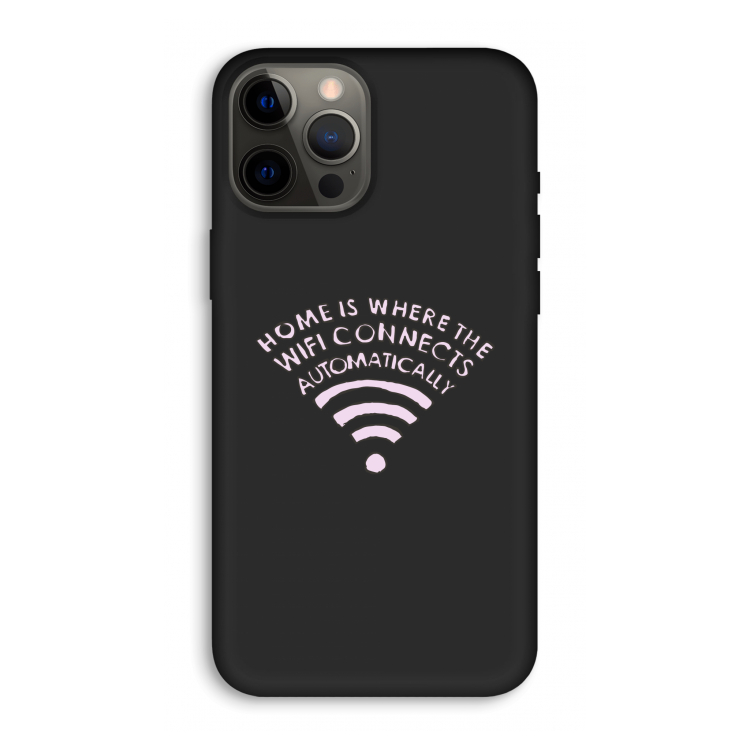 Home Is Where The Wifi Is: iPhone 12 Pro Max Biologisch afbreekbaar hoesje