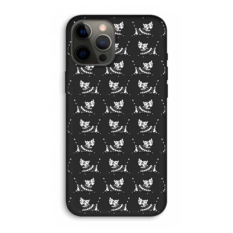 Zwarte poes: iPhone 12 Pro Max Biologisch afbreekbaar hoesje