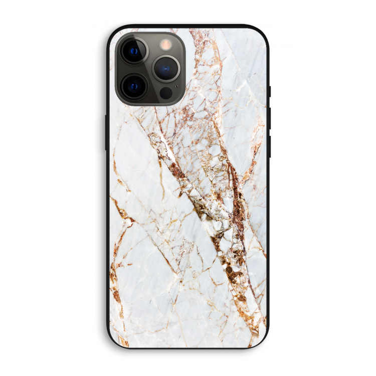 Goud marmer: iPhone 12 Pro Max Biologisch afbreekbaar hoesje
