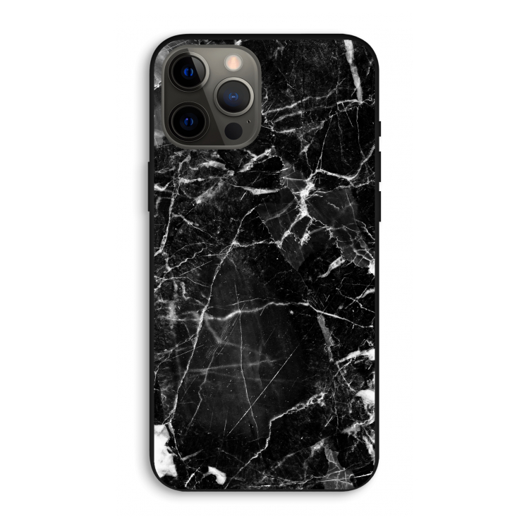 Zwart Marmer 2: iPhone 12 Pro Max Biologisch afbreekbaar hoesje