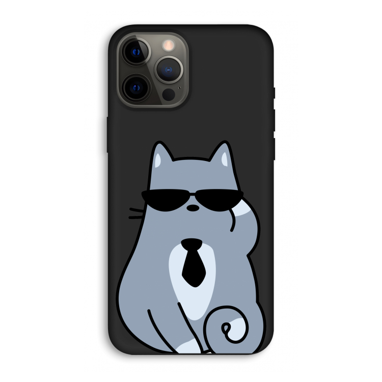 Cool cat: iPhone 12 Pro Max Biologisch afbreekbaar hoesje