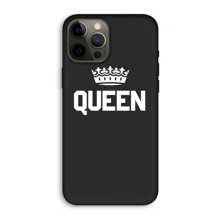 Queen zwart: iPhone 12 Pro Max Biologisch afbreekbaar hoesje