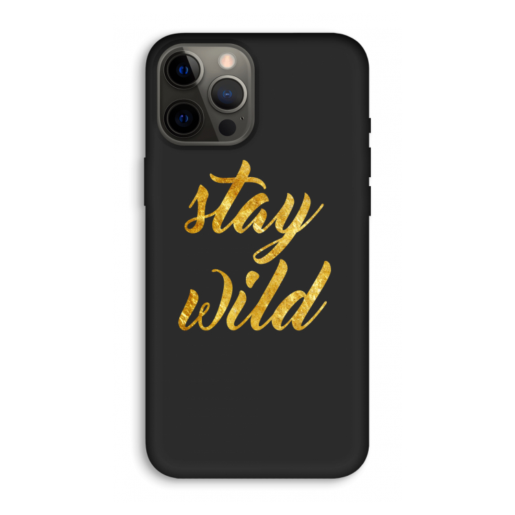 Stay wild: iPhone 12 Pro Max Biologisch afbreekbaar hoesje