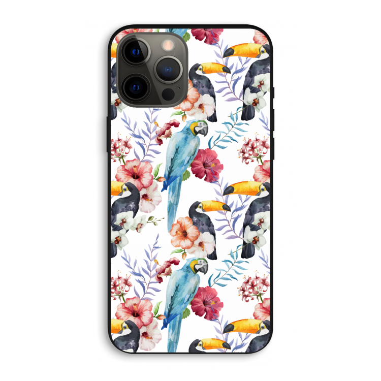 Bloemen tukan: iPhone 12 Pro Max Biologisch afbreekbaar hoesje