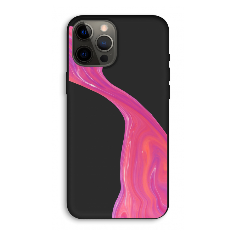 Paarse stroom: iPhone 12 Pro Max Biologisch afbreekbaar hoesje