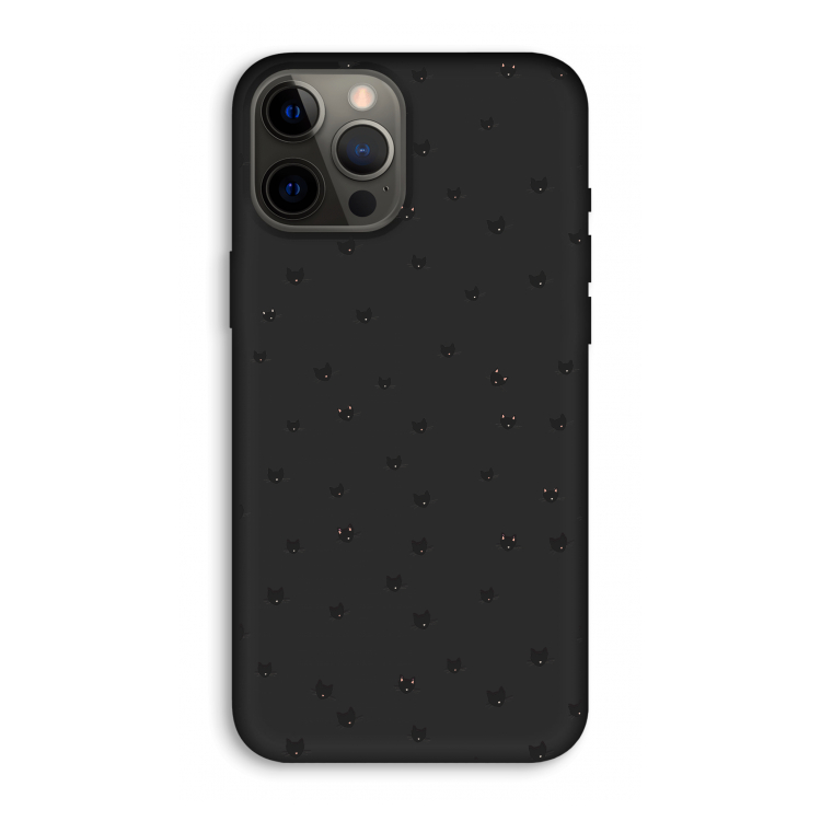Kleine kattenkopjes: iPhone 12 Pro Max Biologisch afbreekbaar hoesje