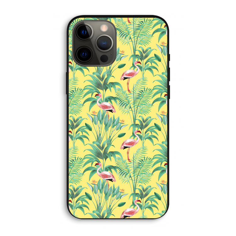 Flamingo party: iPhone 12 Pro Max Biologisch afbreekbaar hoesje