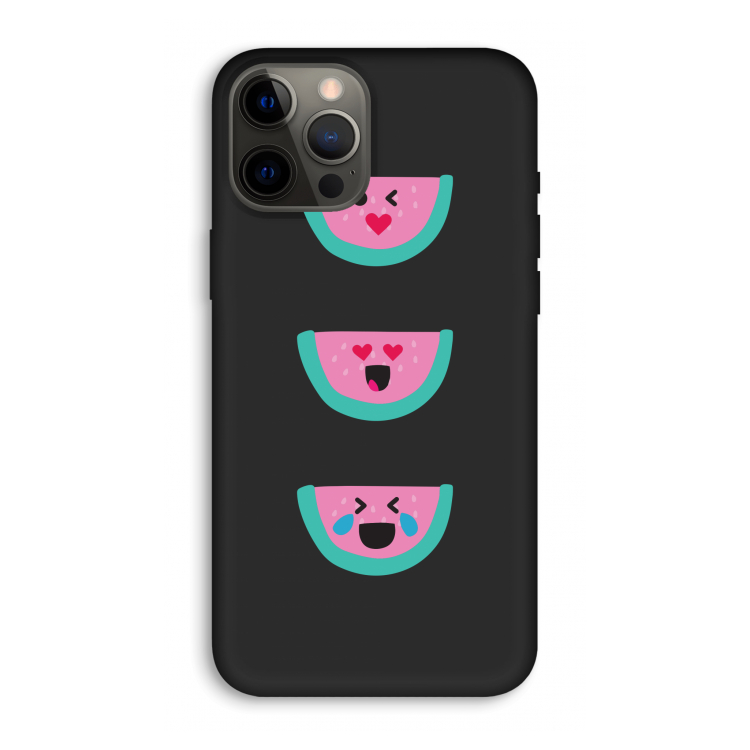 Smiley watermeloen: iPhone 12 Pro Max Biologisch afbreekbaar hoesje