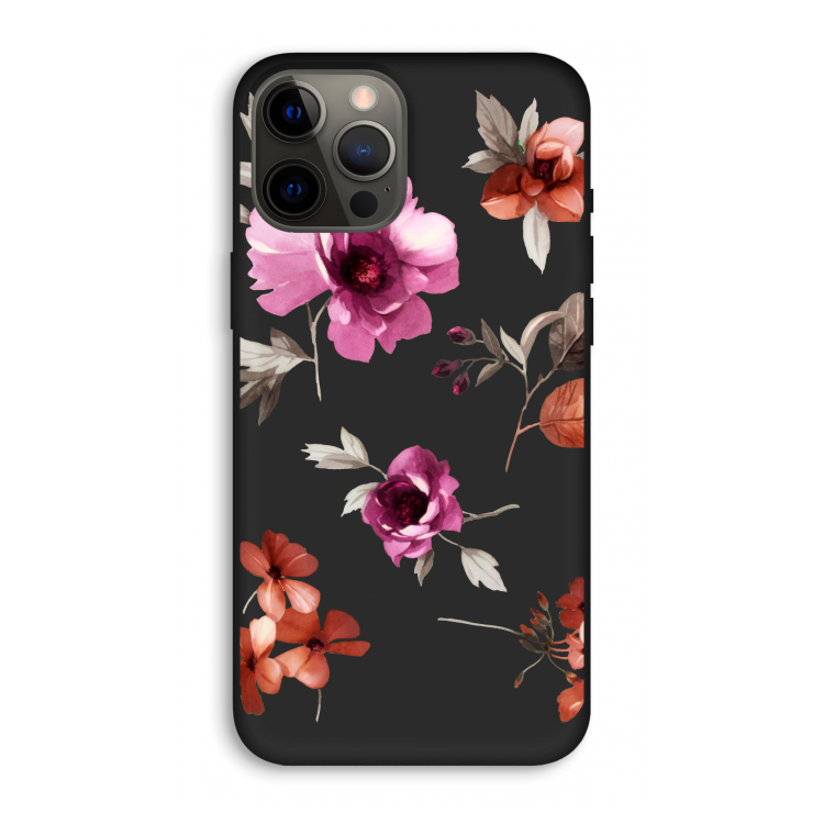 Geschilderde bloemen: iPhone 12 Pro Max Biologisch afbreekbaar hoesje