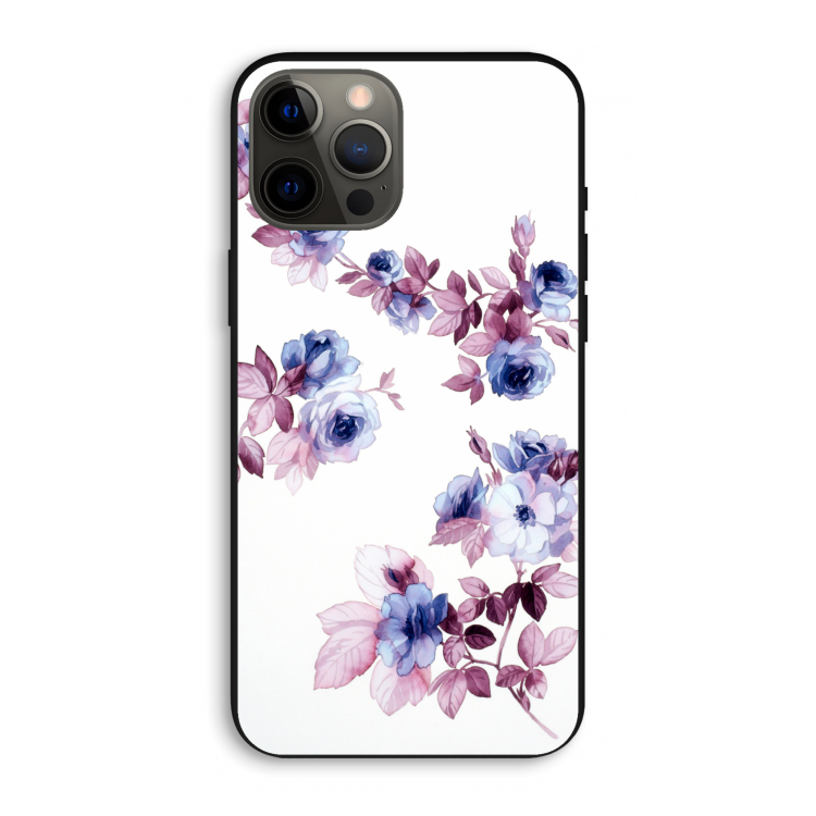 Waterverf bloemen: iPhone 12 Pro Max Biologisch afbreekbaar hoesje