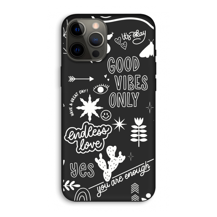 Good vibes: iPhone 12 Pro Max Biologisch afbreekbaar hoesje