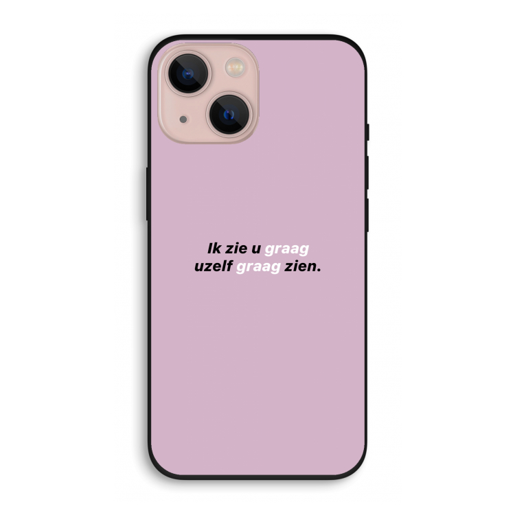 uzelf graag zien: iPhone 13 Biologisch afbreekbaar hoesje