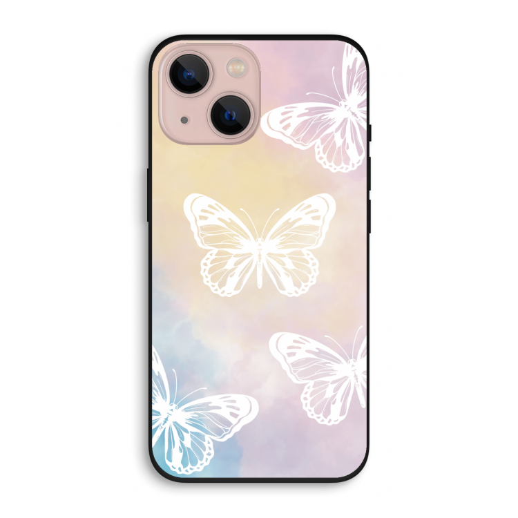 White butterfly: iPhone 13 Biologisch afbreekbaar hoesje