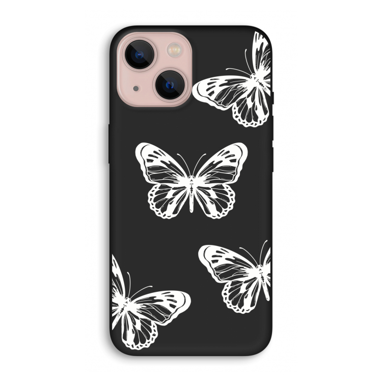 White butterfly: iPhone 13 Biologisch afbreekbaar hoesje