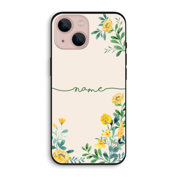 Gele bloemen: iPhone 13 Biologisch afbreekbaar hoesje