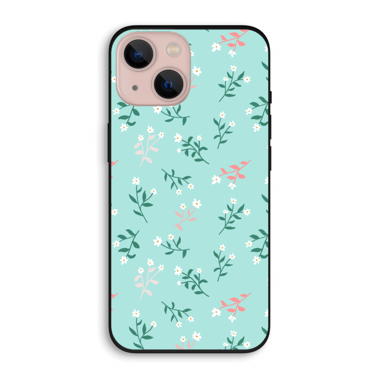Small white flowers: iPhone 13 Biologisch afbreekbaar hoesje