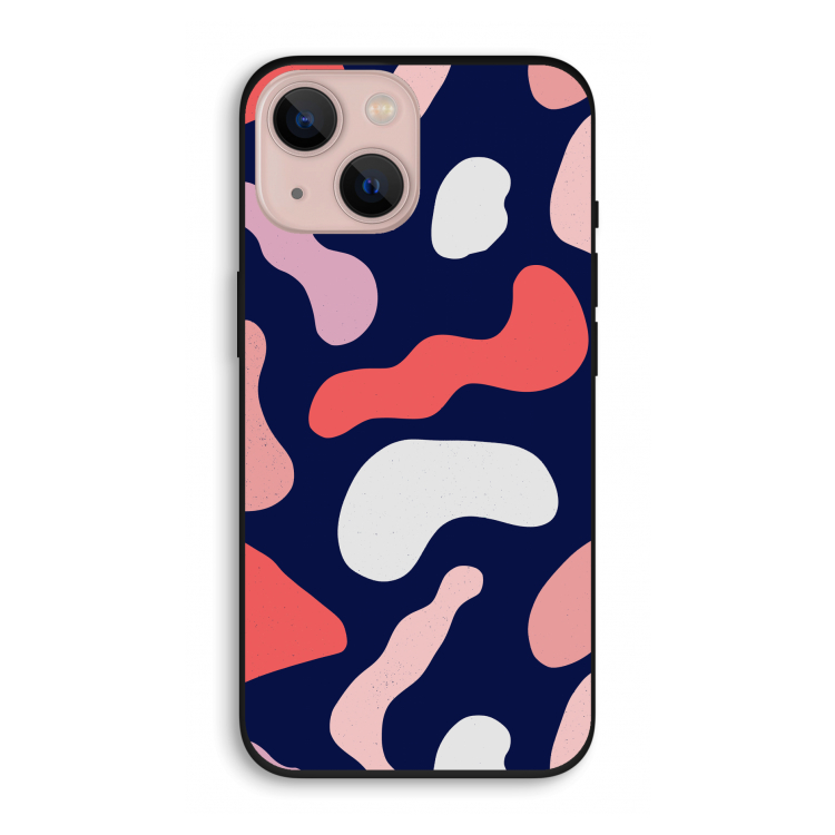 Memphis Shapes Pink: iPhone 13 Biologisch afbreekbaar hoesje