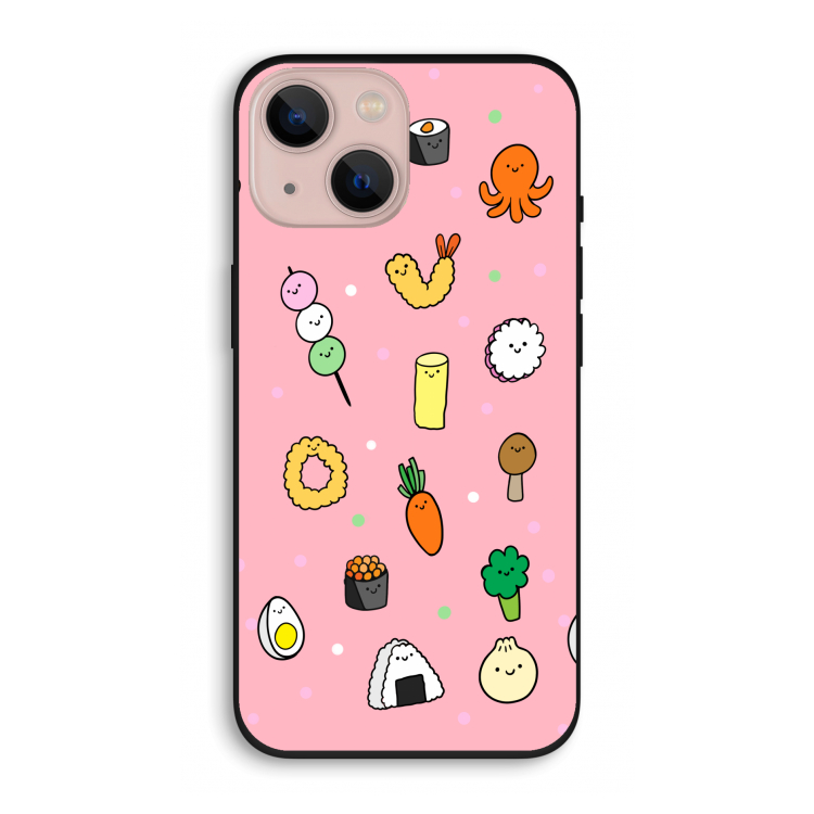 Happy bento friends: iPhone 13 Biologisch afbreekbaar hoesje