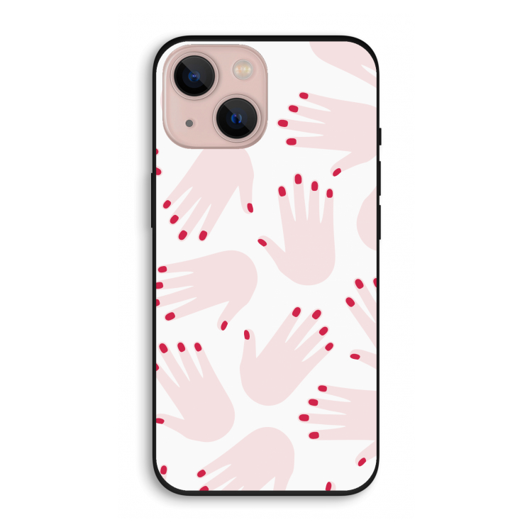 Hands pink: iPhone 13 Biologisch afbreekbaar hoesje