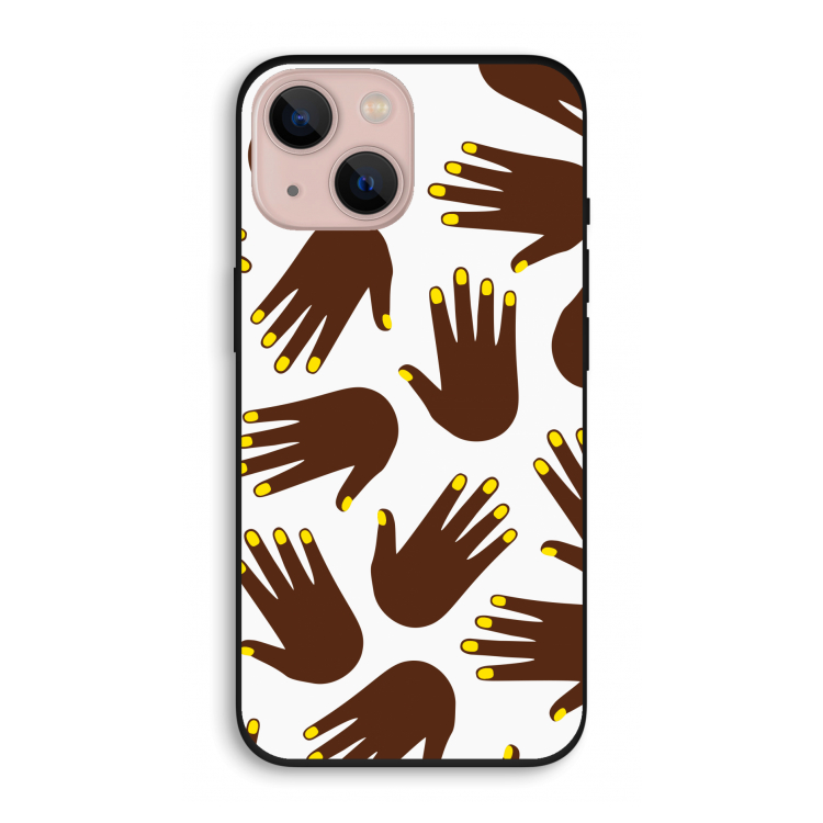 Hands dark: iPhone 13 Biologisch afbreekbaar hoesje