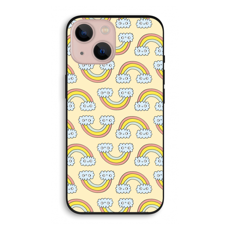 Regenboog: iPhone 13 Biologisch afbreekbaar hoesje