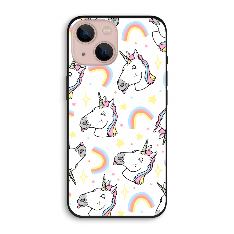 Rainbow Unicorn: iPhone 13 Biologisch afbreekbaar hoesje