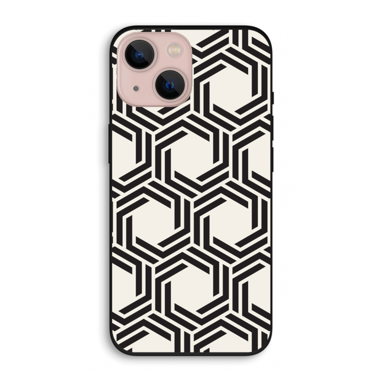 Geometrisch patroon: iPhone 13 Biologisch afbreekbaar hoesje