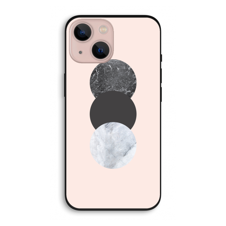 Marmeren cirkels: iPhone 13 Biologisch afbreekbaar hoesje