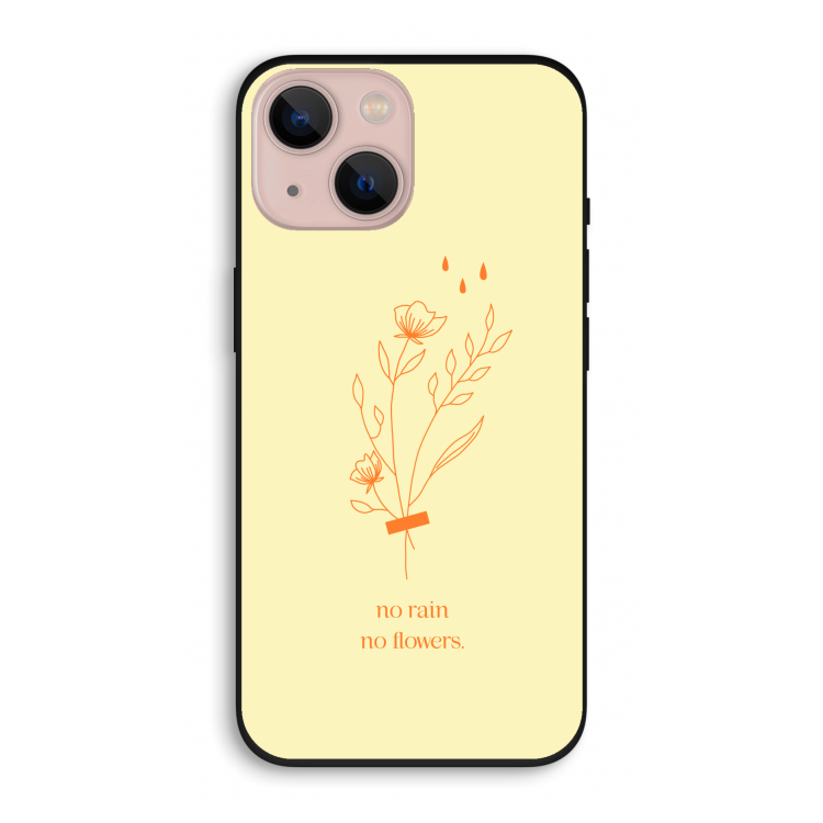 No rain no flowers: iPhone 13 Biologisch afbreekbaar hoesje