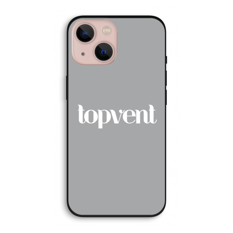 Topvent Grijs Wit: iPhone 13 Biologisch afbreekbaar hoesje