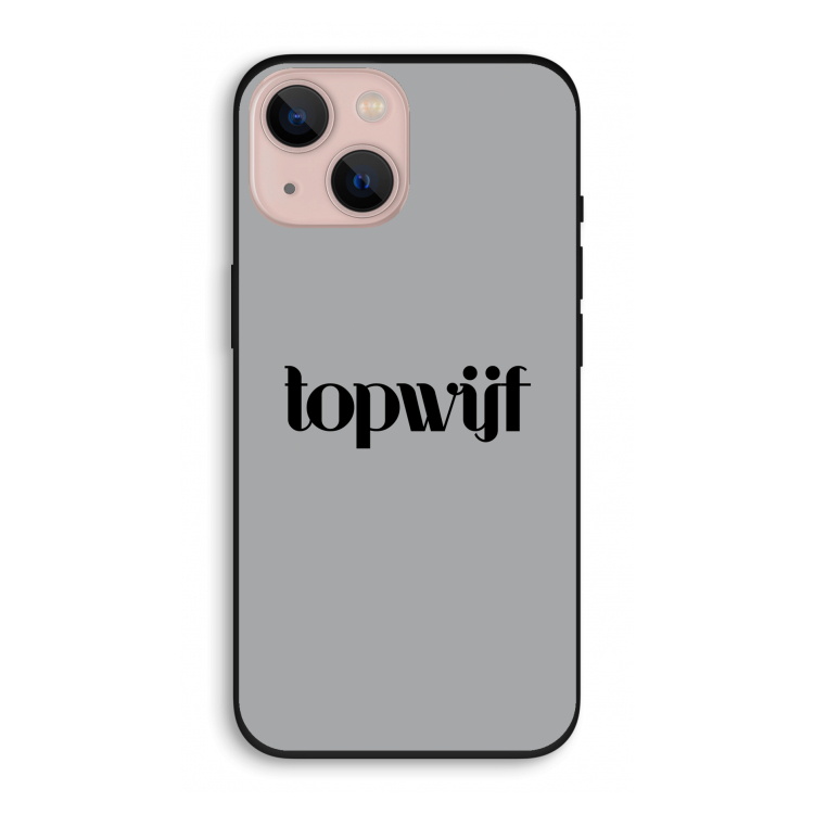 Topwijf Grijs Zwart: iPhone 13 Biologisch afbreekbaar hoesje