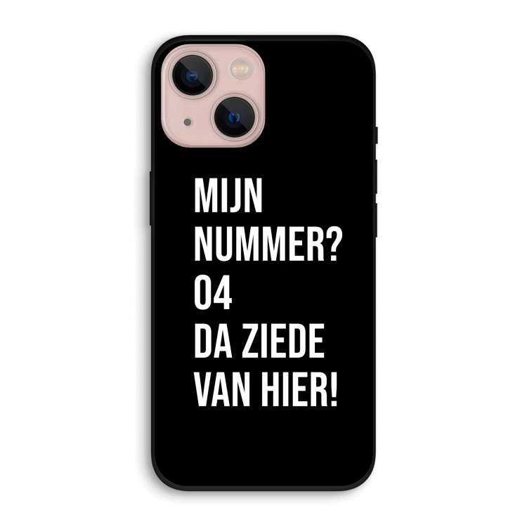 Da ziede van hier - Zwart: iPhone 13 Biologisch afbreekbaar hoesje