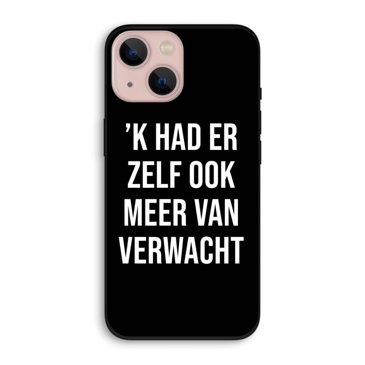 Meer verwacht - Zwart: iPhone 13 Biologisch afbreekbaar hoesje
