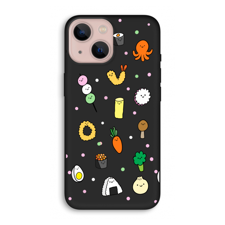 Happy bento friends: iPhone 13 Biologisch afbreekbaar hoesje