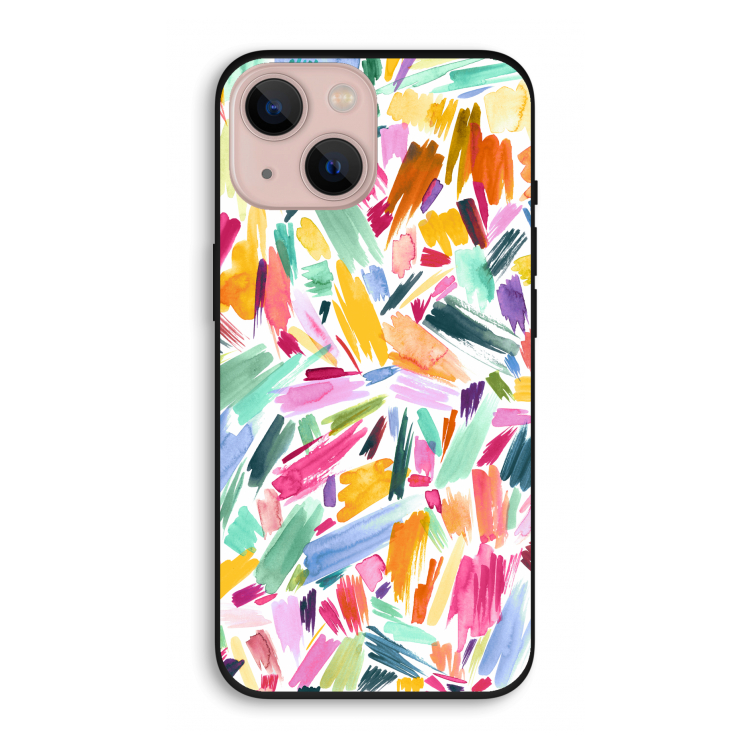 Watercolor Brushstrokes: iPhone 13 Biologisch afbreekbaar hoesje