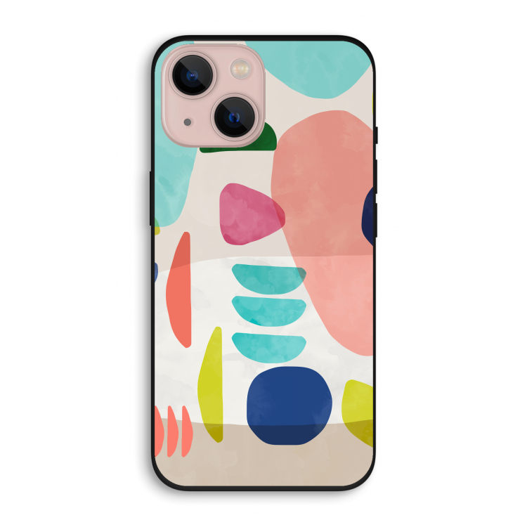 Bold Rounded Shapes: iPhone 13 Biologisch afbreekbaar hoesje